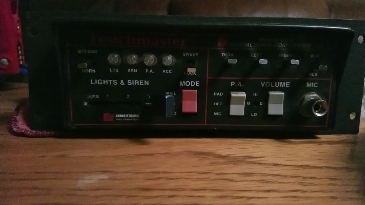 Federal Signal Unitrol Touchmaster TM-4 Siren Full Demo