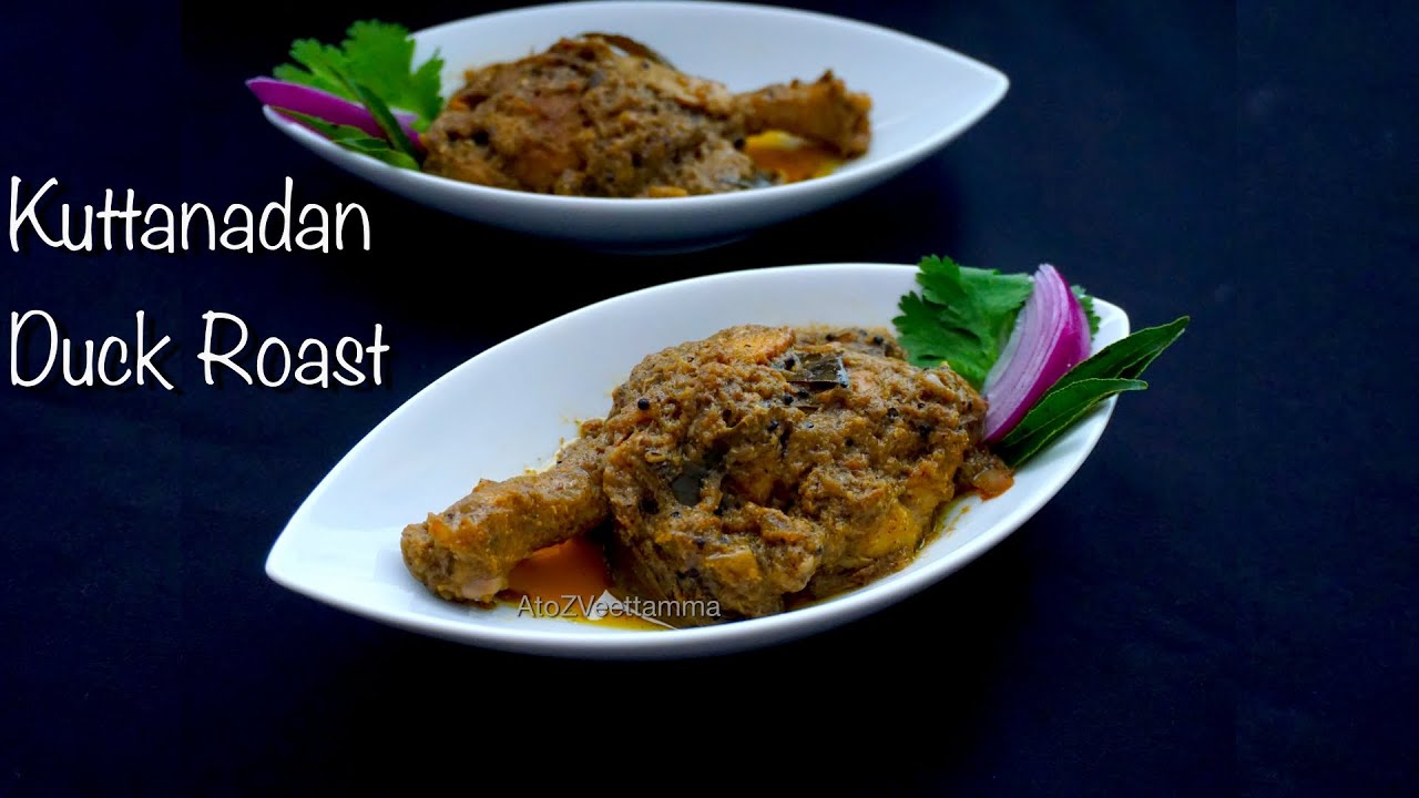 താറാവ് കറി | Kuttanadan Duck Roast / Duck Curry Recipe | Tharavu Peralan