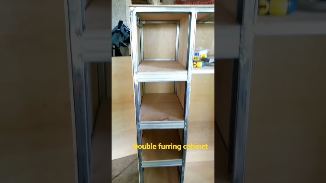 double furring cabinet