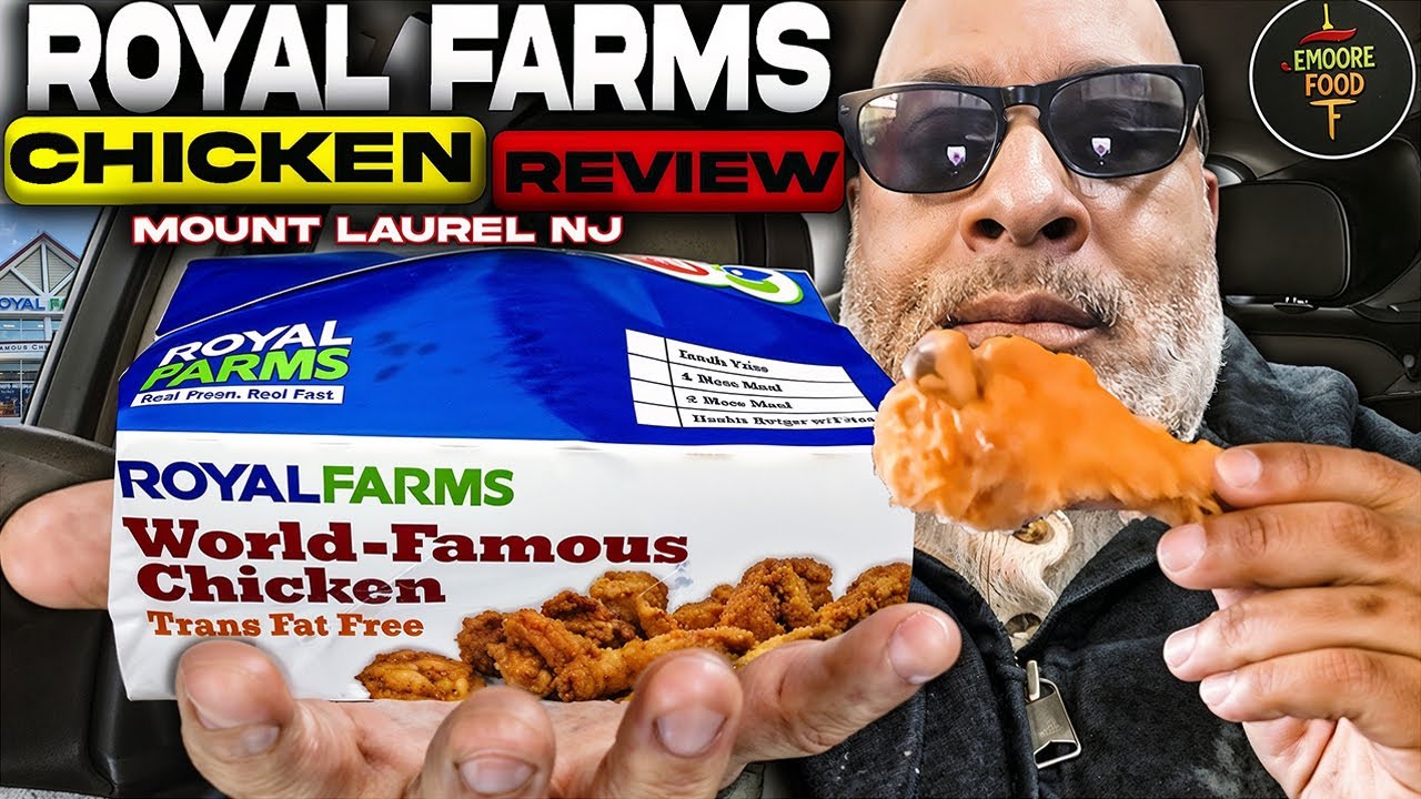 Обзор жареной курицы Royal Farms | Ассорти из 2 кусочков курицы | Маунт-Лорел, Нью-Джерси