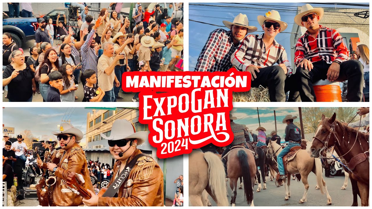 ASÍ SE VIVIÓ LA MANIFESTACIÓN DE LA EXPOGAN SONORA 2024 CON LA KECURA NORTEÑA 🤠🐴|| LOS CHICUELOS