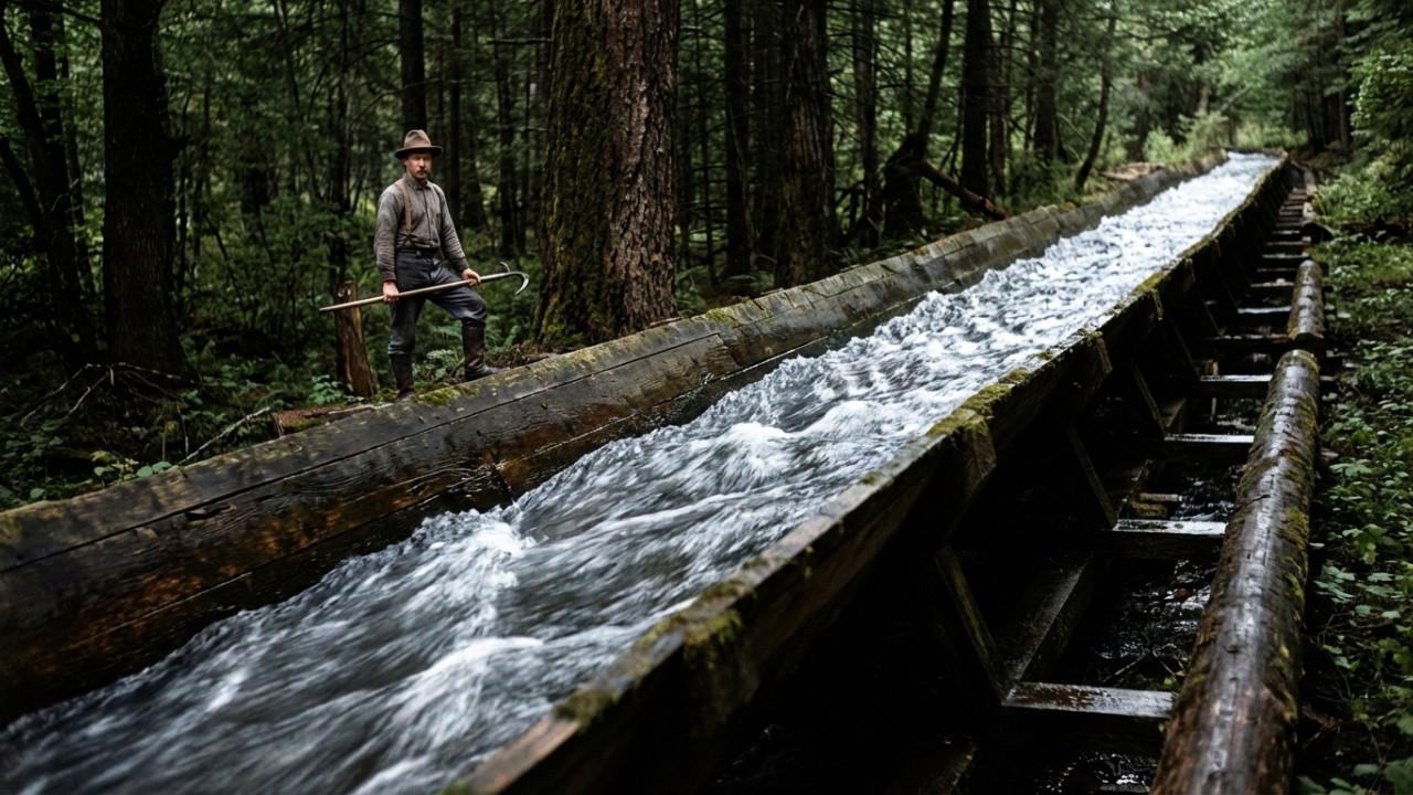 The Wooden Highways That Moved Logs Faster Than Trains