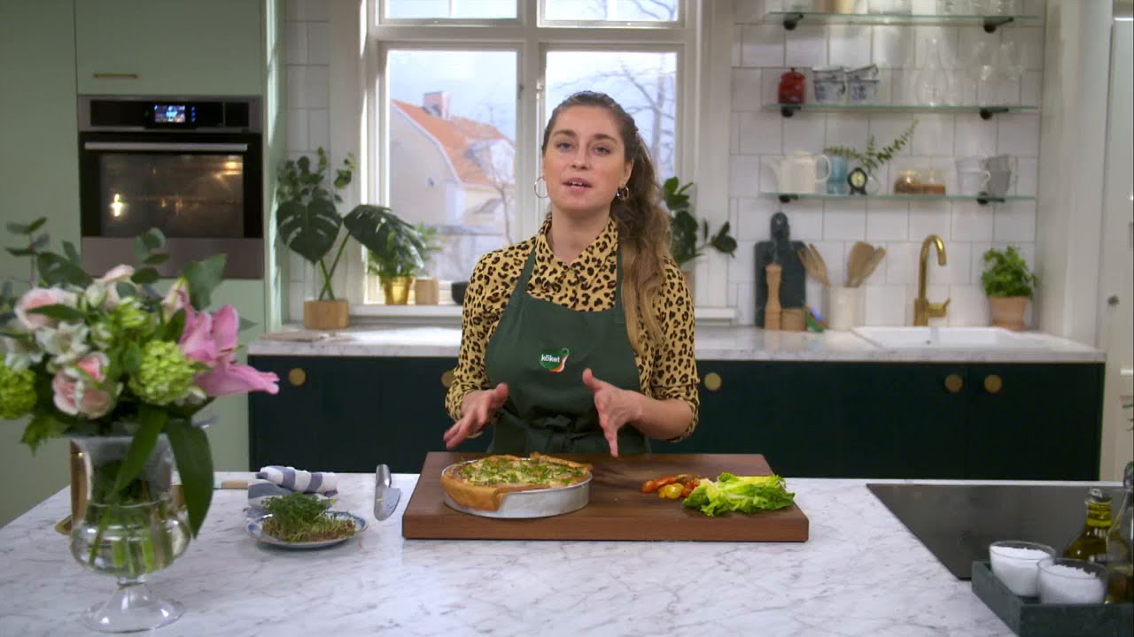 Kökets middag: Lökpaj med spenat och krasse - Köket