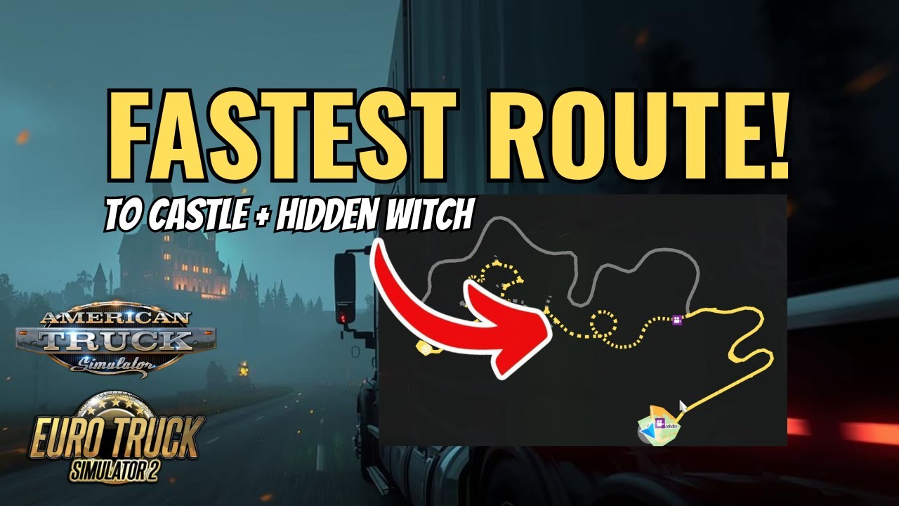 How to Reach Castle Brackenhelm FAST + Hidden Witch House | ETS2 & ATS Halloween Event 2025 Guide ✅