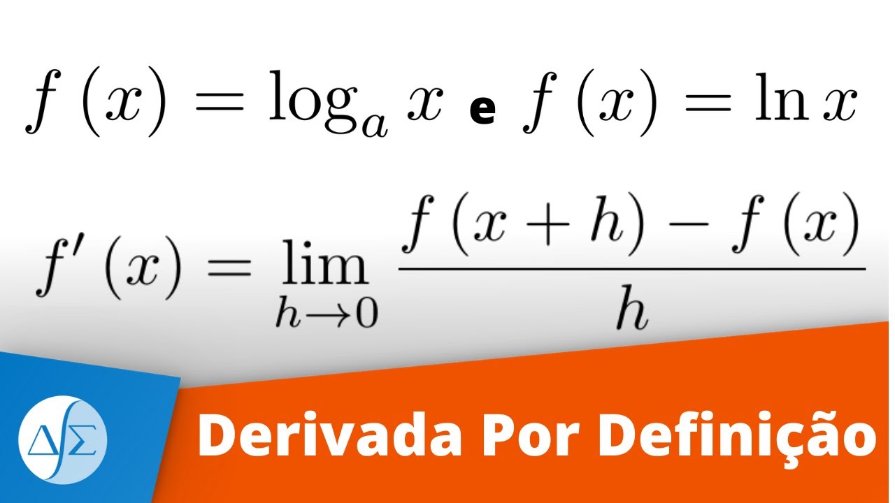 Derivada Logaritmo Demonstração -  Derivada pela Definição.