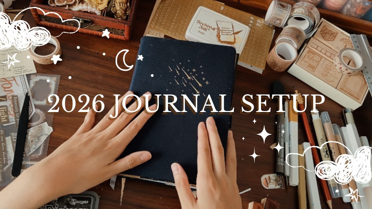 my interactive 2026 reading journal setup! 📜🤎💫