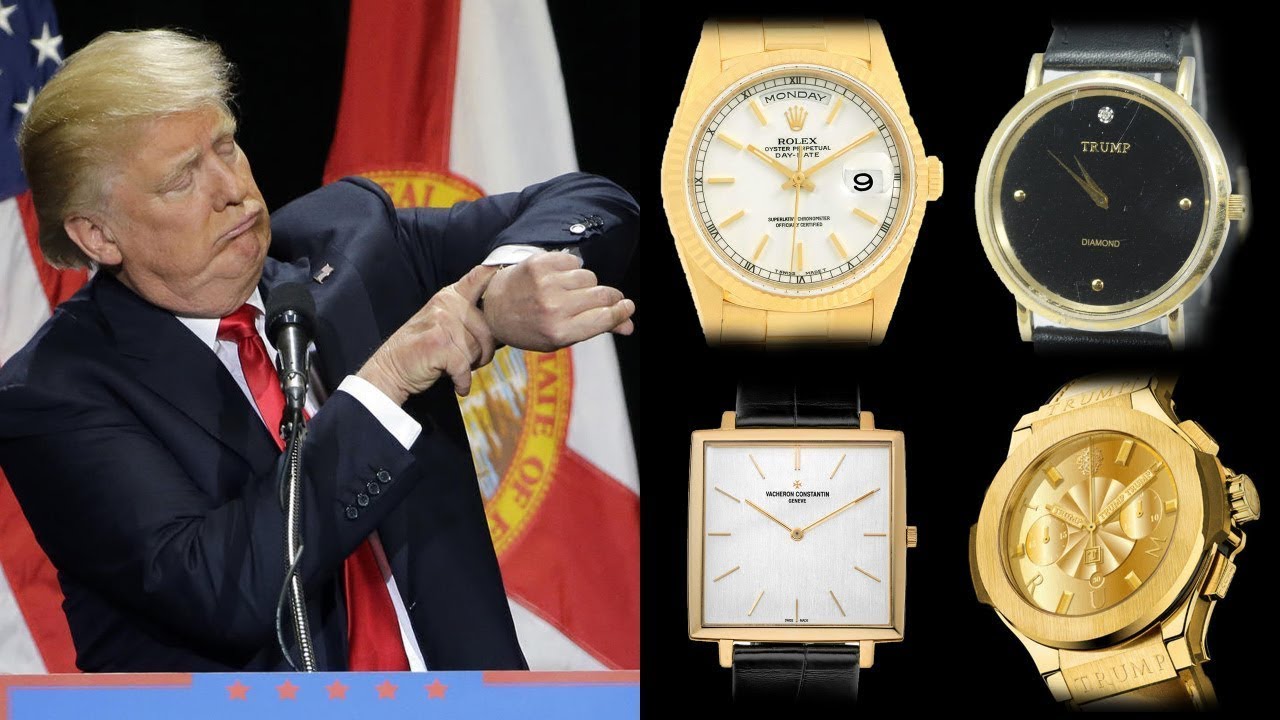 La colecci&oacute;n de relojes de Donald Trump - No te la puedes perder