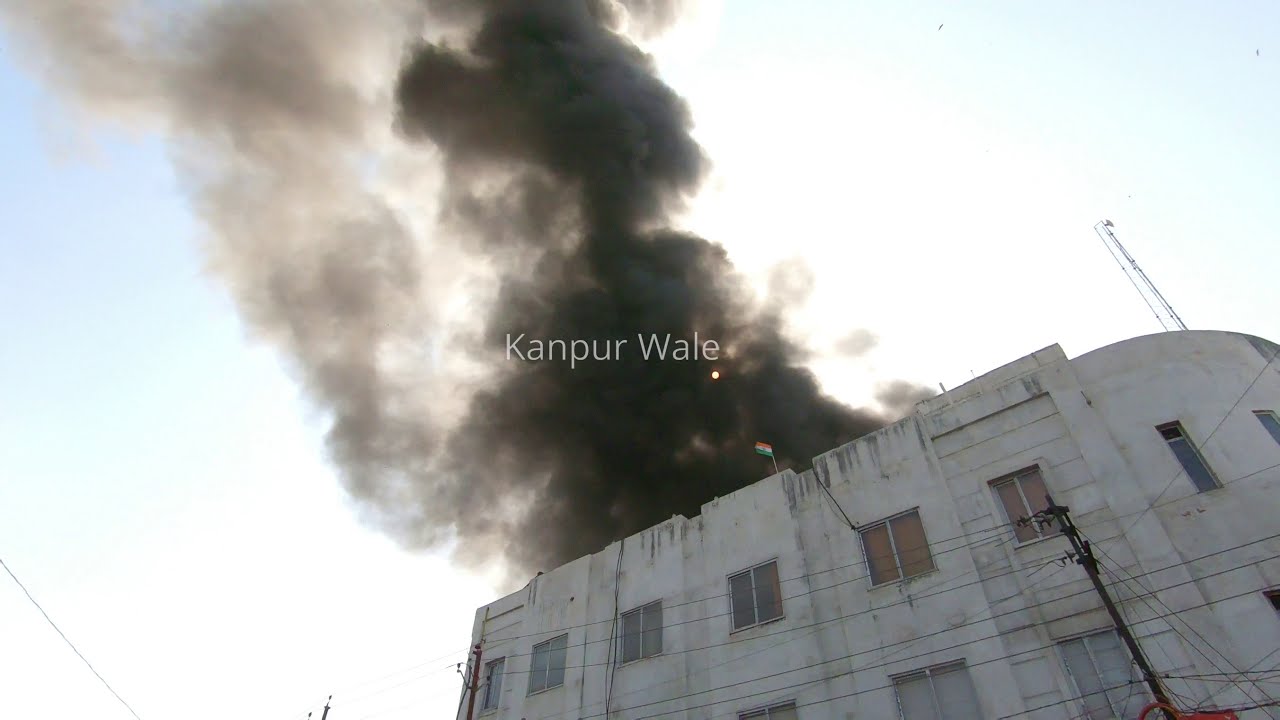 Rupani Factory , Vijay Nagar - Kanpur mai Lage Aag ..  5 March 2021 , Fire Department ne Kaabu Paaya