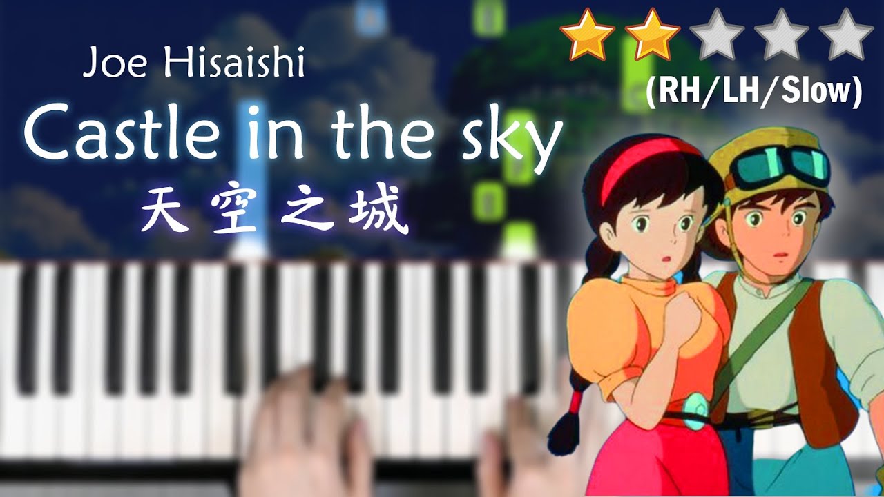 「鋼琴教學」天空之城 (簡易版) | 宮崎駿動畫－久石讓 | 慢速練習