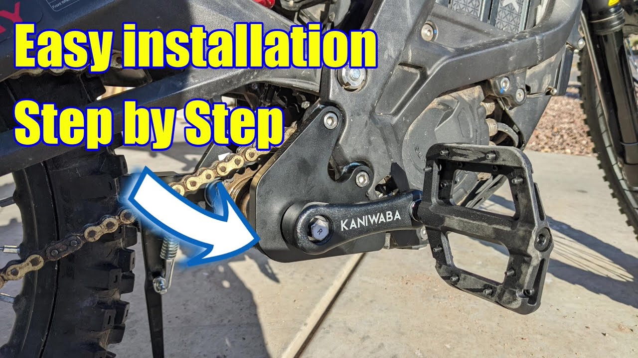 How to install #KANIWABA Pedal KIT Ver.3 step by step on a Segway Surron, only way GET Street LEGAL!