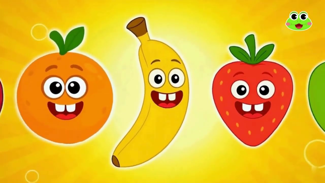 اغنية الفواكه والخضروات وتوت توت ومجموعة من ضفدوع للأطفال