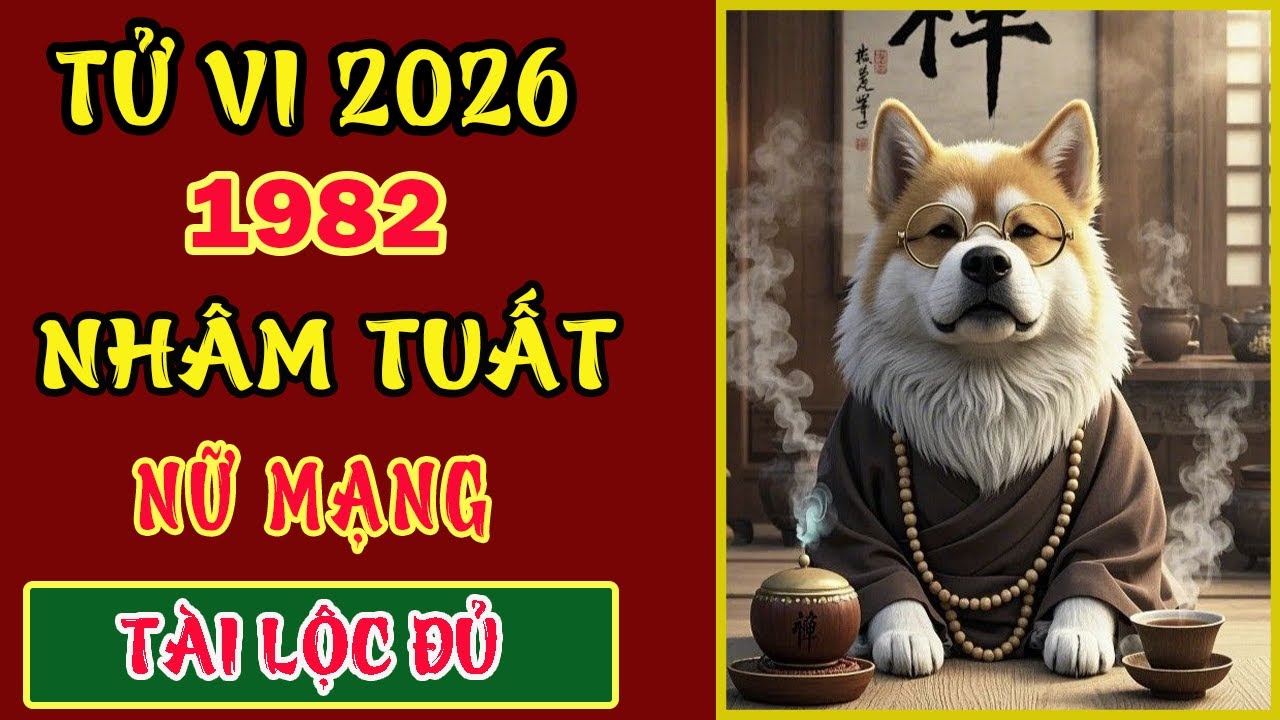 Tử vi tuổi Nhâm Tuất 1982 nữ mạng, năm 2026, quý nhân soi đường, phúc lộc vẹn toàn.