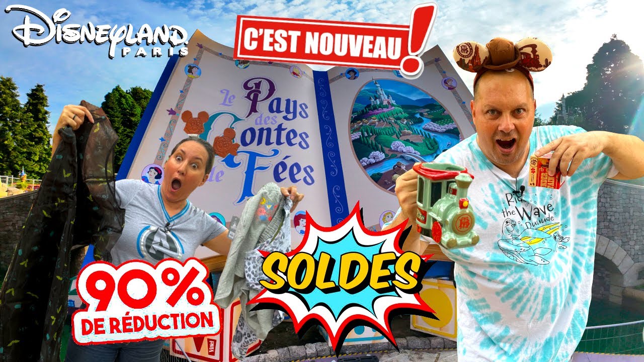 ON DEVALISE LES BOUTIQUES SOLDES A -90% ET DECOUVERTE DES NOUVEAUTES A DISNEYLAND PARIS