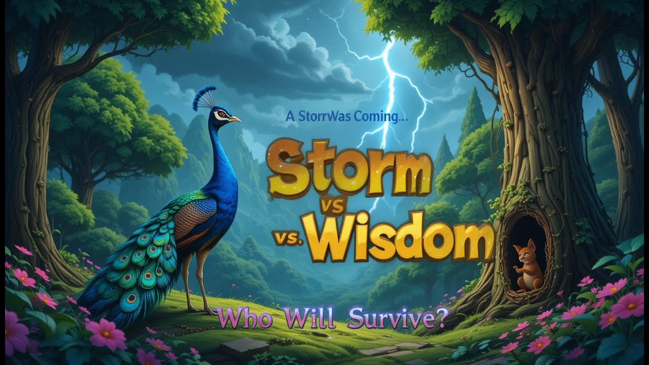 The Clever Squirrel and the Proud Peacock | A Story About Wisdom and Humility