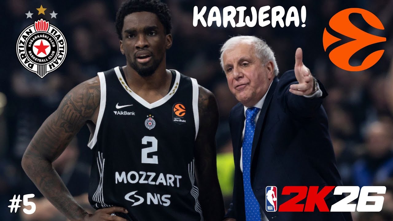 Da li prolazimo u PLEJOF? Evroliga sa PARTIZANOM u NBA2K26  #5