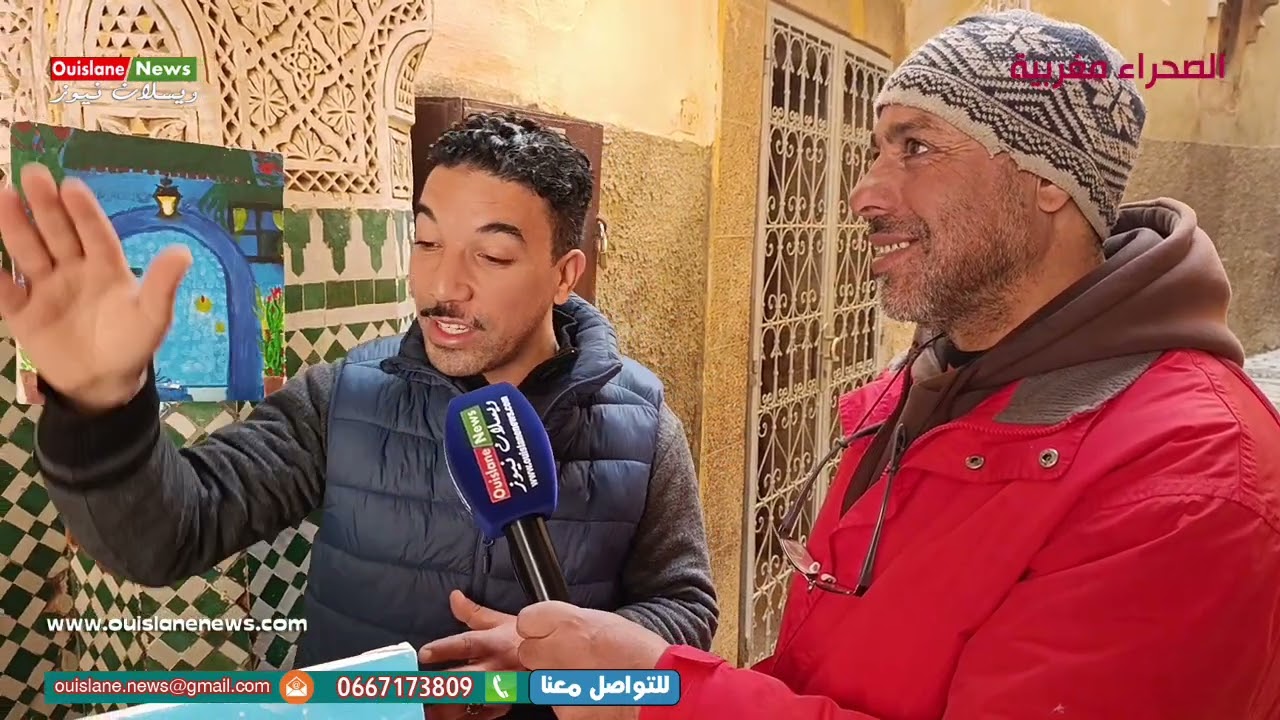 مكناس شاهد لوحات باب المنصور الهديم للفنان تشكلي بمدينة مكناس بامنصور ويسلان نيوز