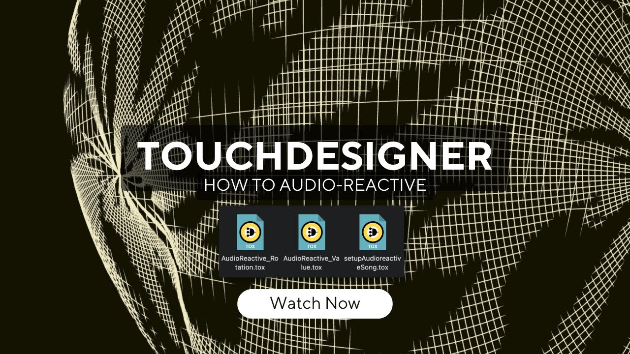 Создавайте визуальные эффекты, реагирующие на звук, в TouchDesigner