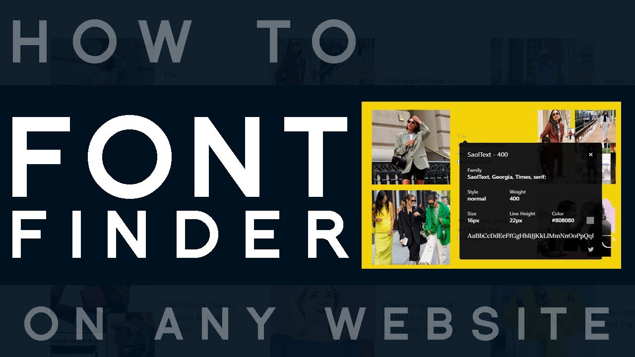 How To Find Font Used On Any Website | Font Identfier on Website Blogsite