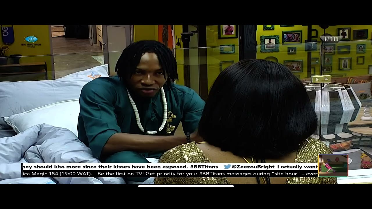 Kanaga and Tsatsi conversation after Ebuka shook their table