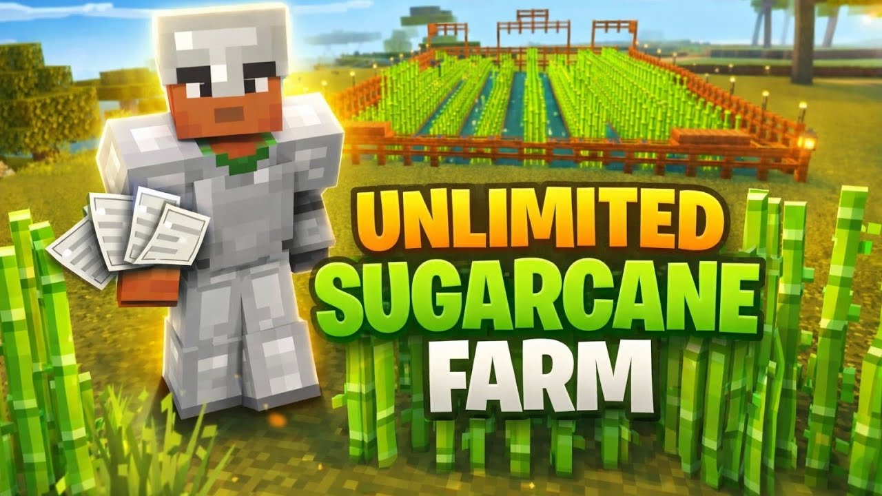 Lets Build An Op Sugarcane Farm🔥 Minecraft Survival Series Day-13