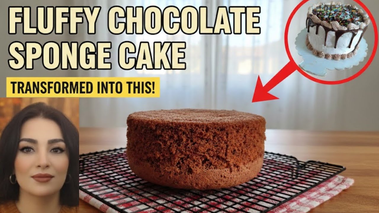 Fluffy Chocolate Sponge Cake | Perfect Base for Cream Cake 🍫🍰
