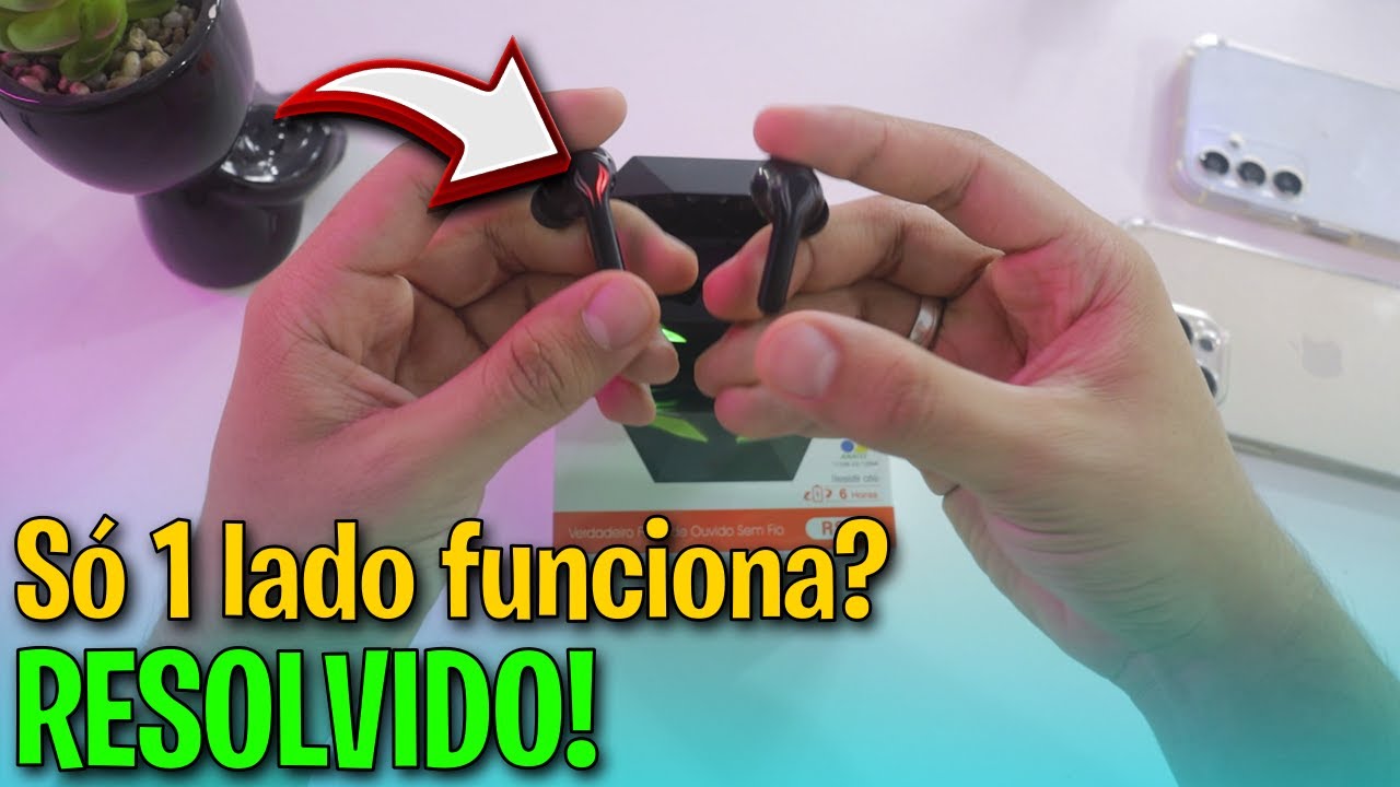 Fone H'maston RS-30 só funciona 1 lado? RESOLVIDO ✅