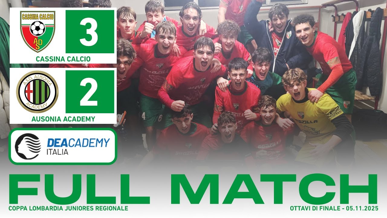 Cassina Calcio - Ausonia Academy 3-2 | Full Match | Juniores Regionale 2025/26