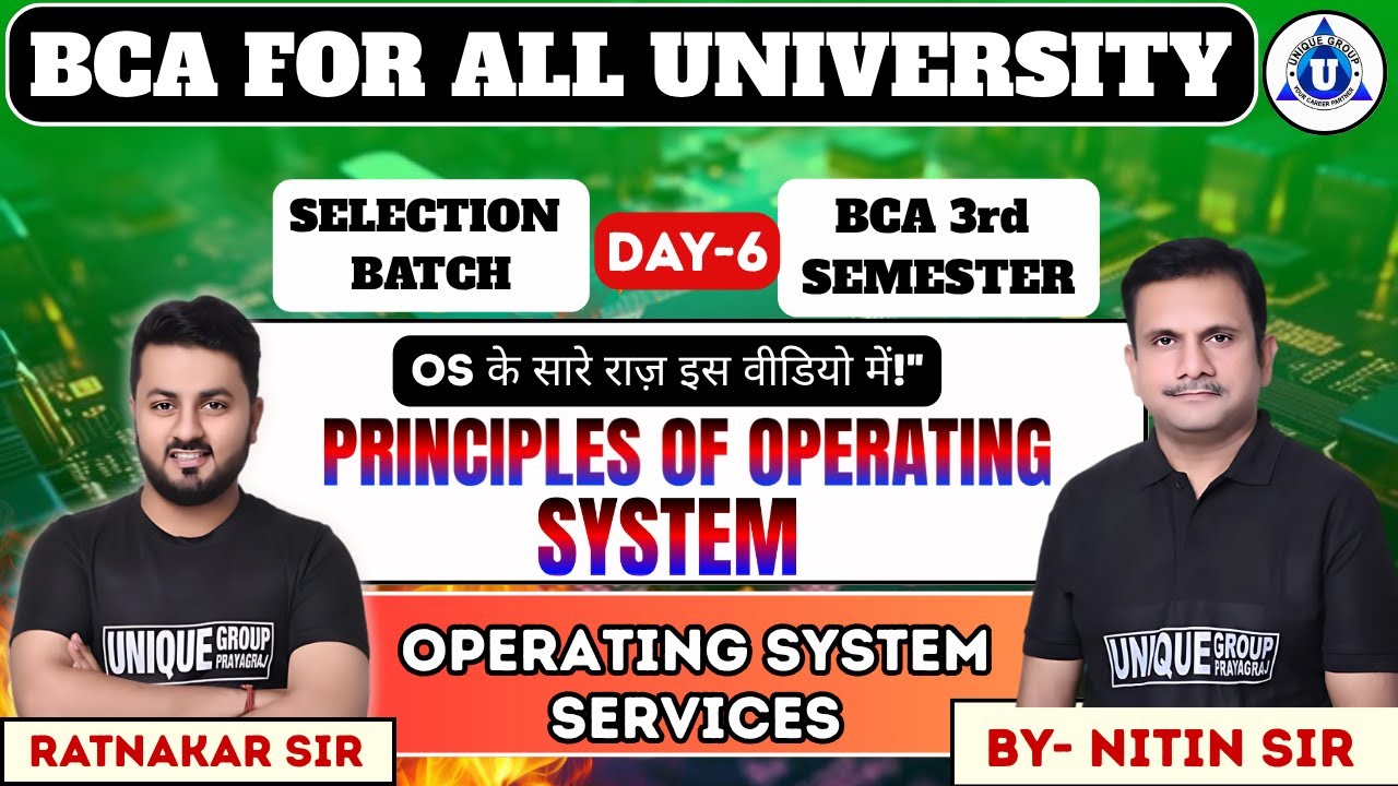 🖥️ BCA 3rd Sem | Principle of Operating System ||OPERATING SYSTEMSERVICES || DAY-06 || BY- NITIN SIR