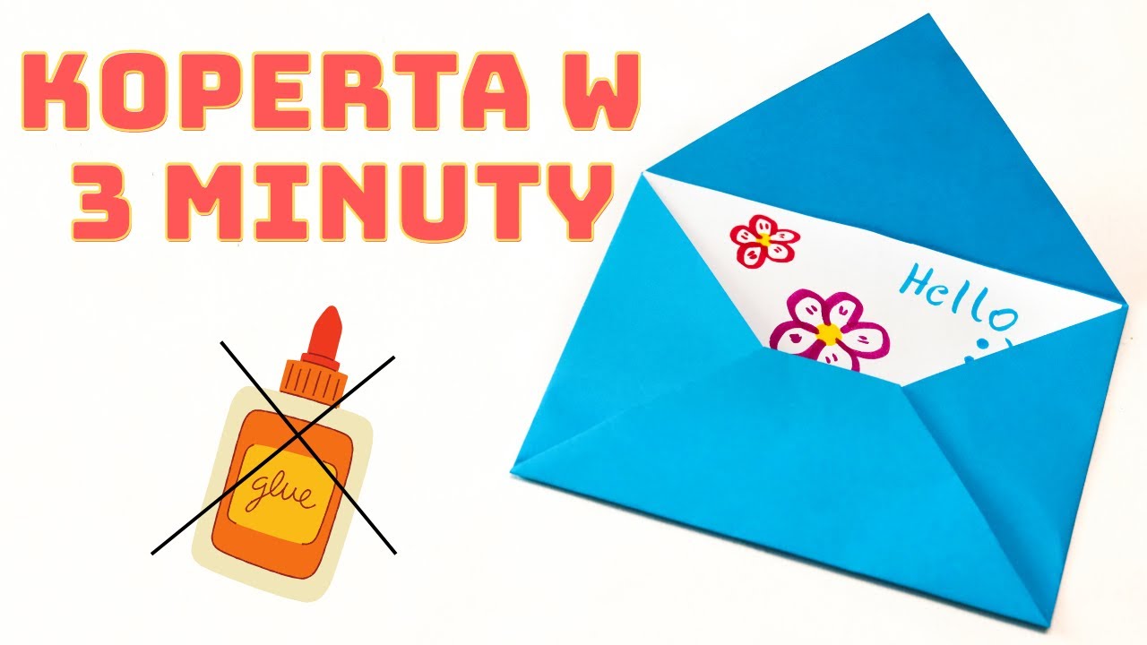 Jak zrobić kopertę z kartki A4 bez kleju i taśmy | How to make an envelope