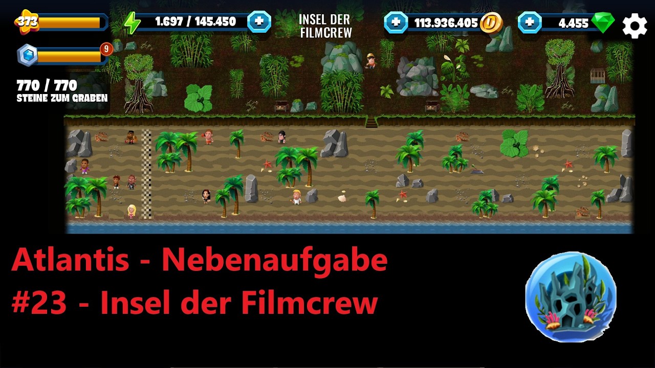 Diggy's Adventure - Atlantis Nebenaufgabe #23 – Insel der Filmcrew (deutsch / german)