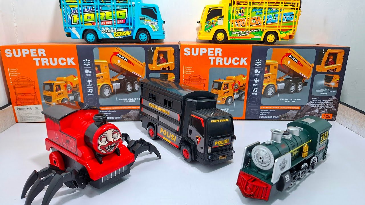 3:10 Minutes Satisfying With Unboxing Truk Oleng, Robot Ultraman, Mobil Polisi 