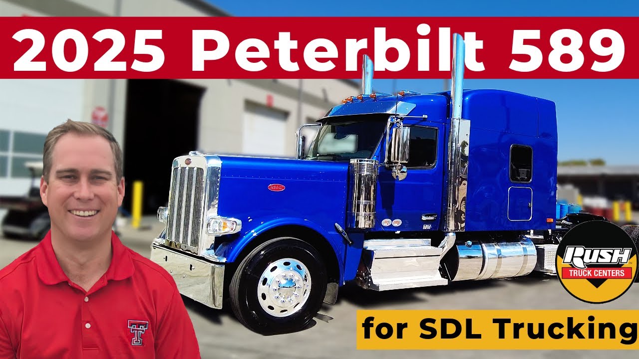 Viper Blue 2025 Peterbilt 589 with 80 inch Platinum Sleeper for SDL Trucking