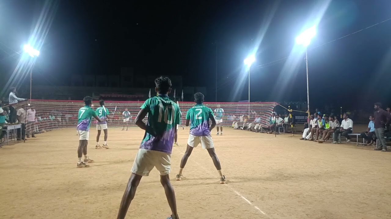 3rd Decideding set SRM Vs western railway gate matche All india #ballbadminton championship jolarpet
