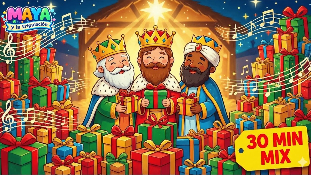 30 Minutos de Reyes Magos 👑 Mix de Canciones y Cuentos Navideños para Niños