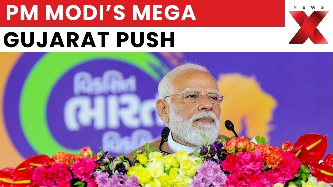 PM Modi Visits L&T Hazira Facility, Reviews Mega Engineering Projects | NewsX