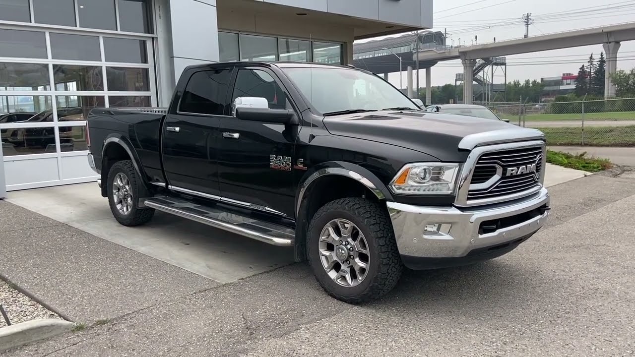 Black 2017 Ram 3500 Laramie Limited Review Calgary Alberta - Wolfe Calgary