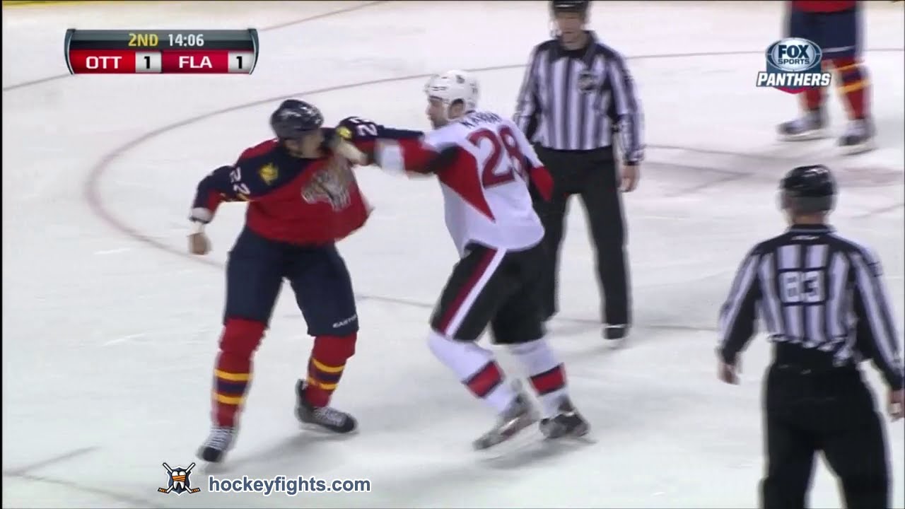 Matt Kassian vs George Parros Apr 7, 2013