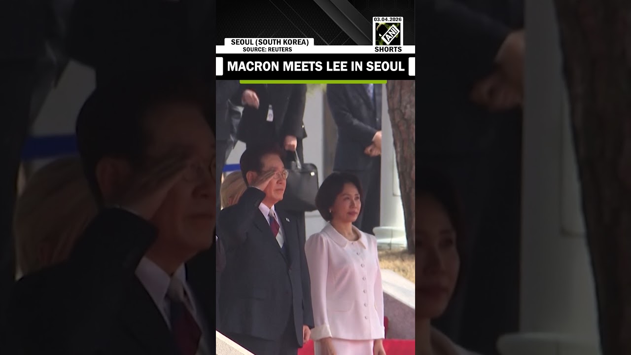French President Emmanuel Macron meets South Korean counterpart Lee Jae Myung youtube in Seoul