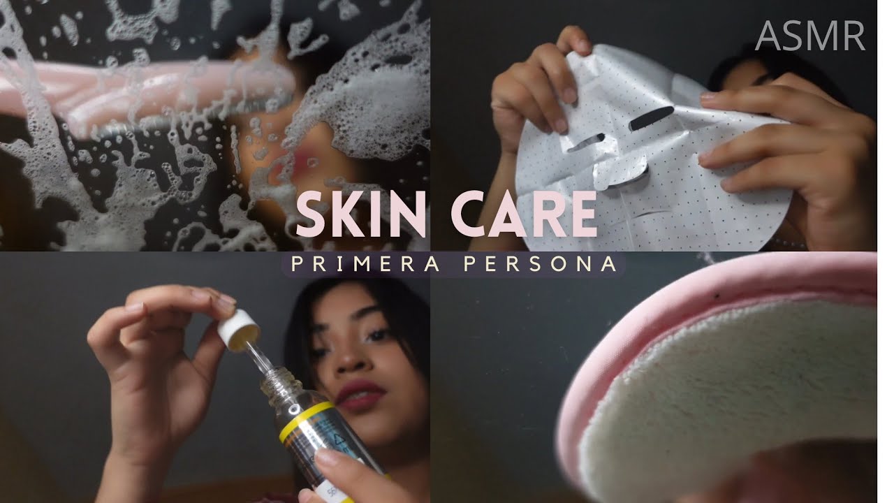 ASMR limpieza facial realista 🧽  limpio tu carita 💕🫧