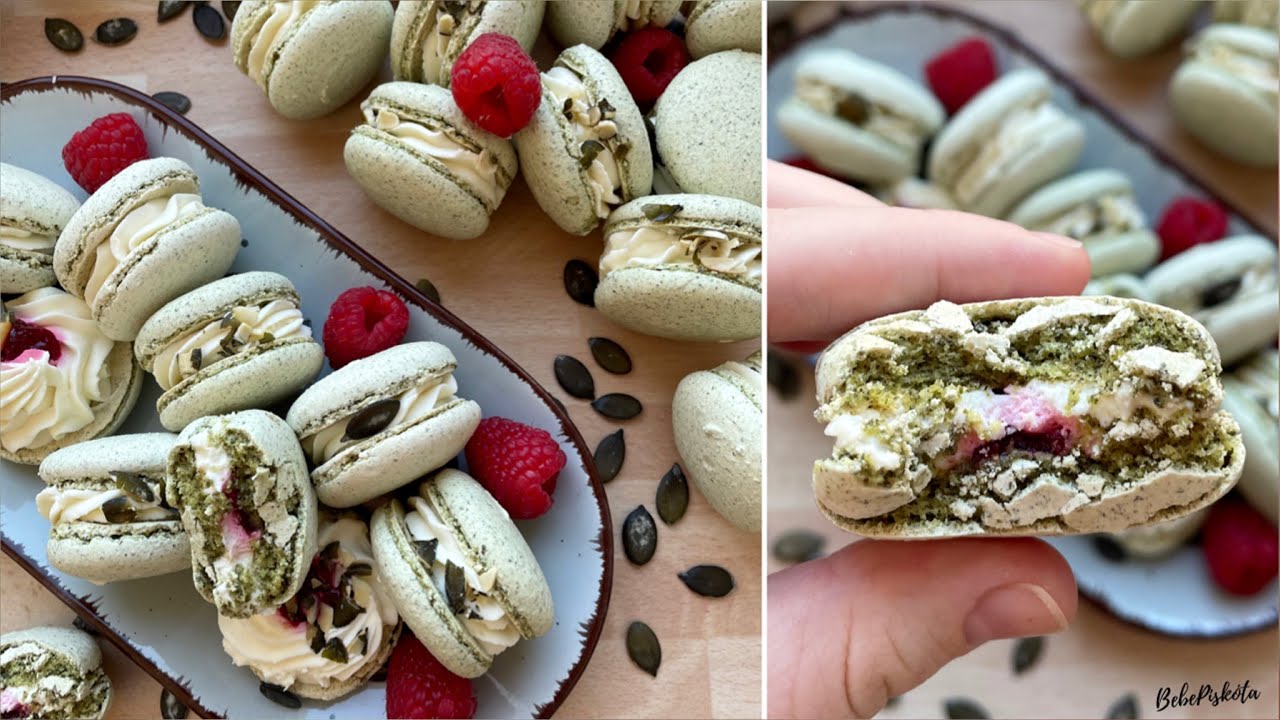 TÖKMAGaron💚 - Őrség Zöld Aranya - Macaron tökmagból - BebePiskóta