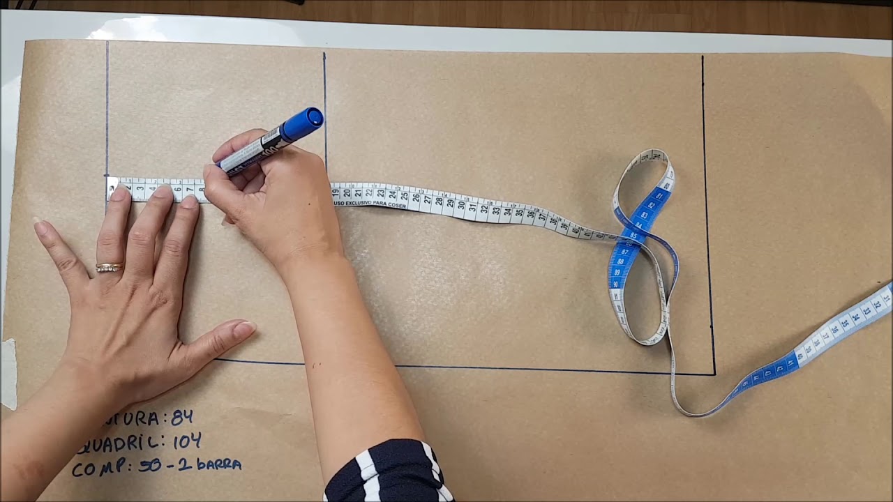 Aula de Modelagem Básica - Como traçar uma saia - Kit Social