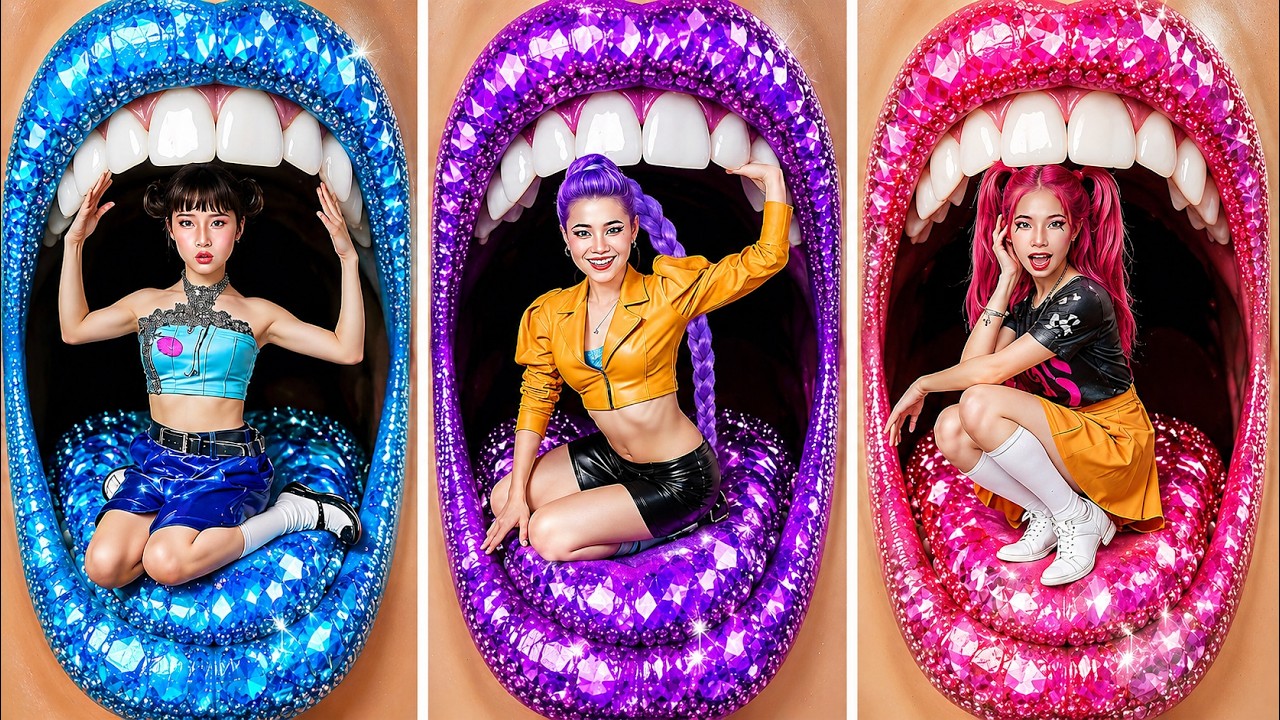 Rumi, Mira i Zoey: Od Kujonek do Popularnych Huntrix! KPop Demon Hunters Glow Up IRL