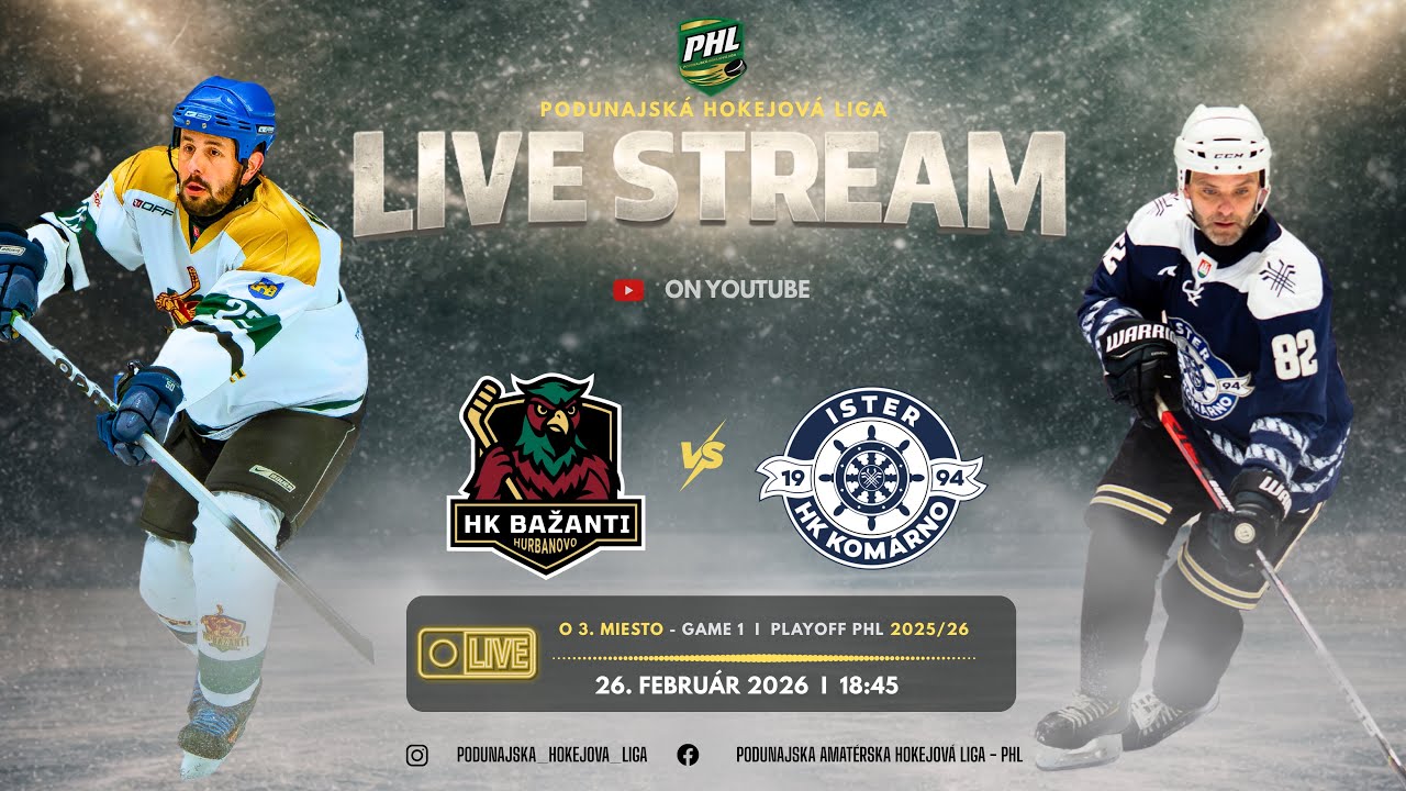 🚨HK Bažanti Hurbanovo vs. HK Ister Komárno🚨
