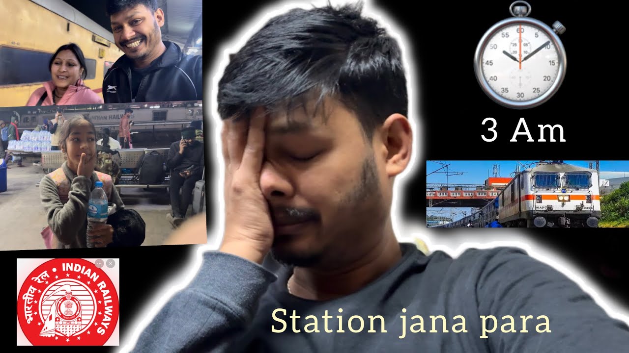3 am delhi ki thand m station jana para 😟🙂#travel #delhiwinter 
