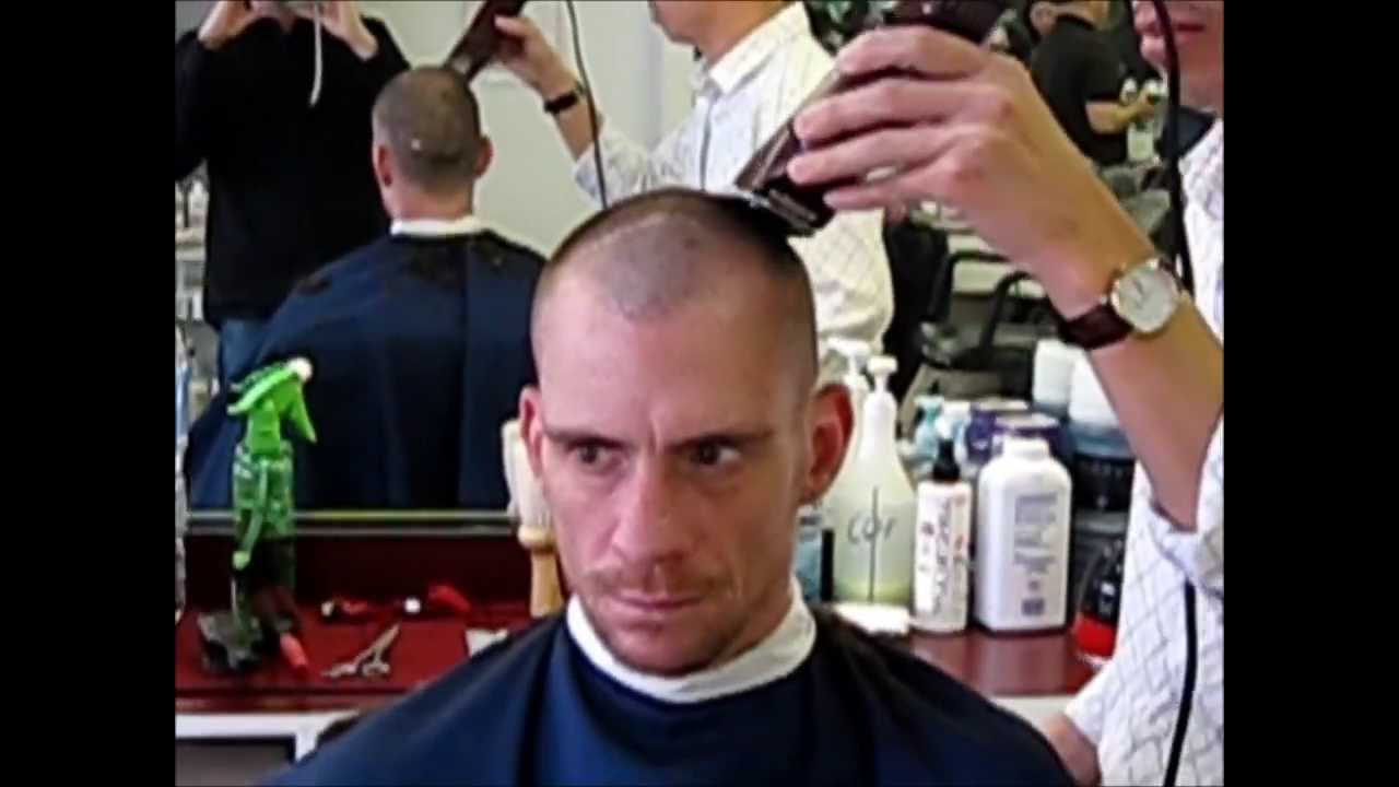 No-Guard Skinhead Barbershop Haircut
