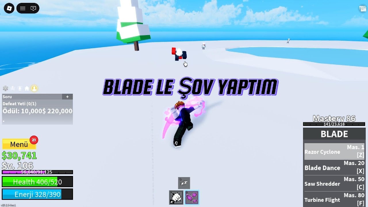 BLADE TÜM ÖZELLİKLERİ  (SHOWCASE) | BLOX FRUİTS TÜRKÇE 3.BÖLÜM