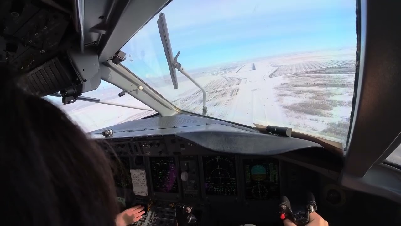 Dash 8 Landing | Smooth Turboprop Approach & Touchdown 4K