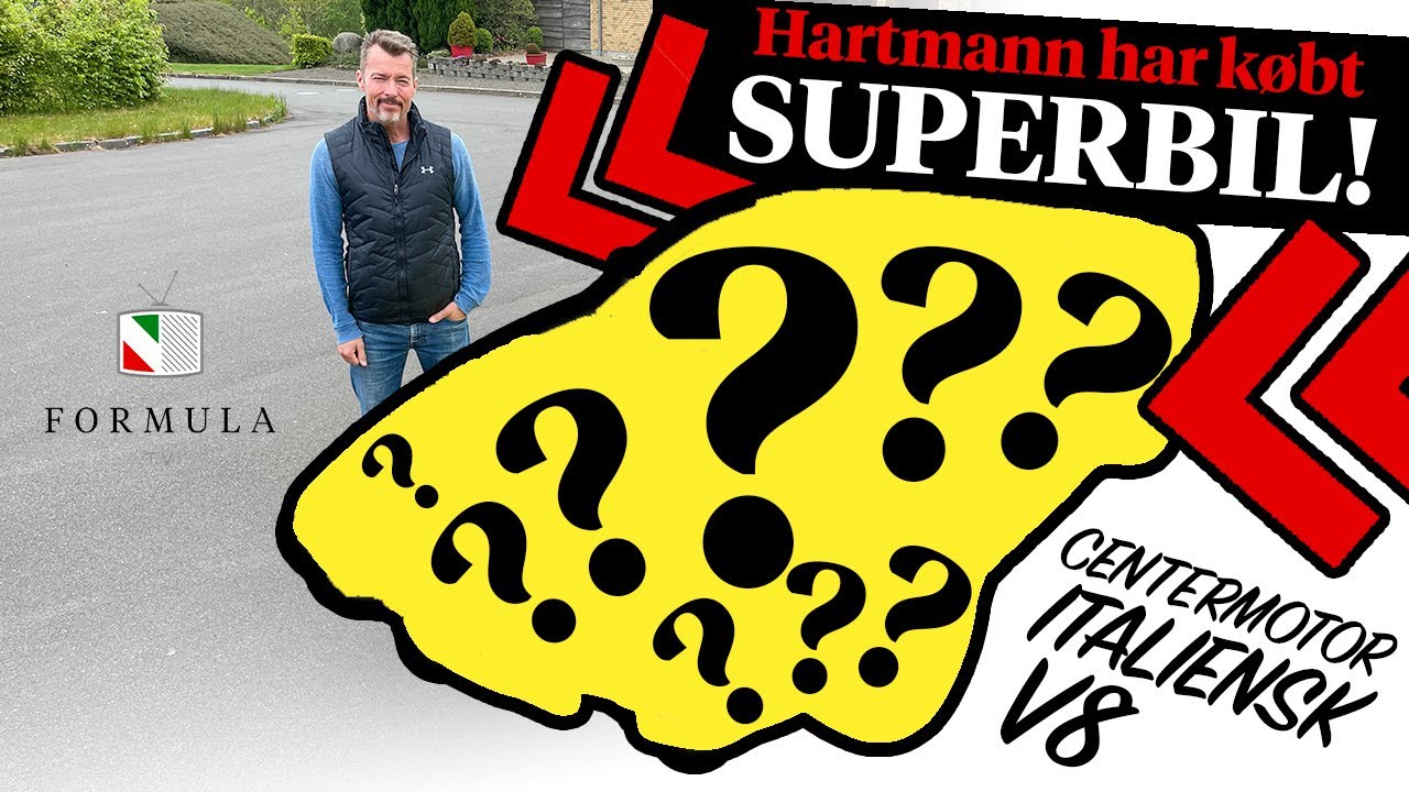 Thomas Hartmann har købt ny SUPERBIL! Italiensk, V8 og født i 1974, kan du gætte det?