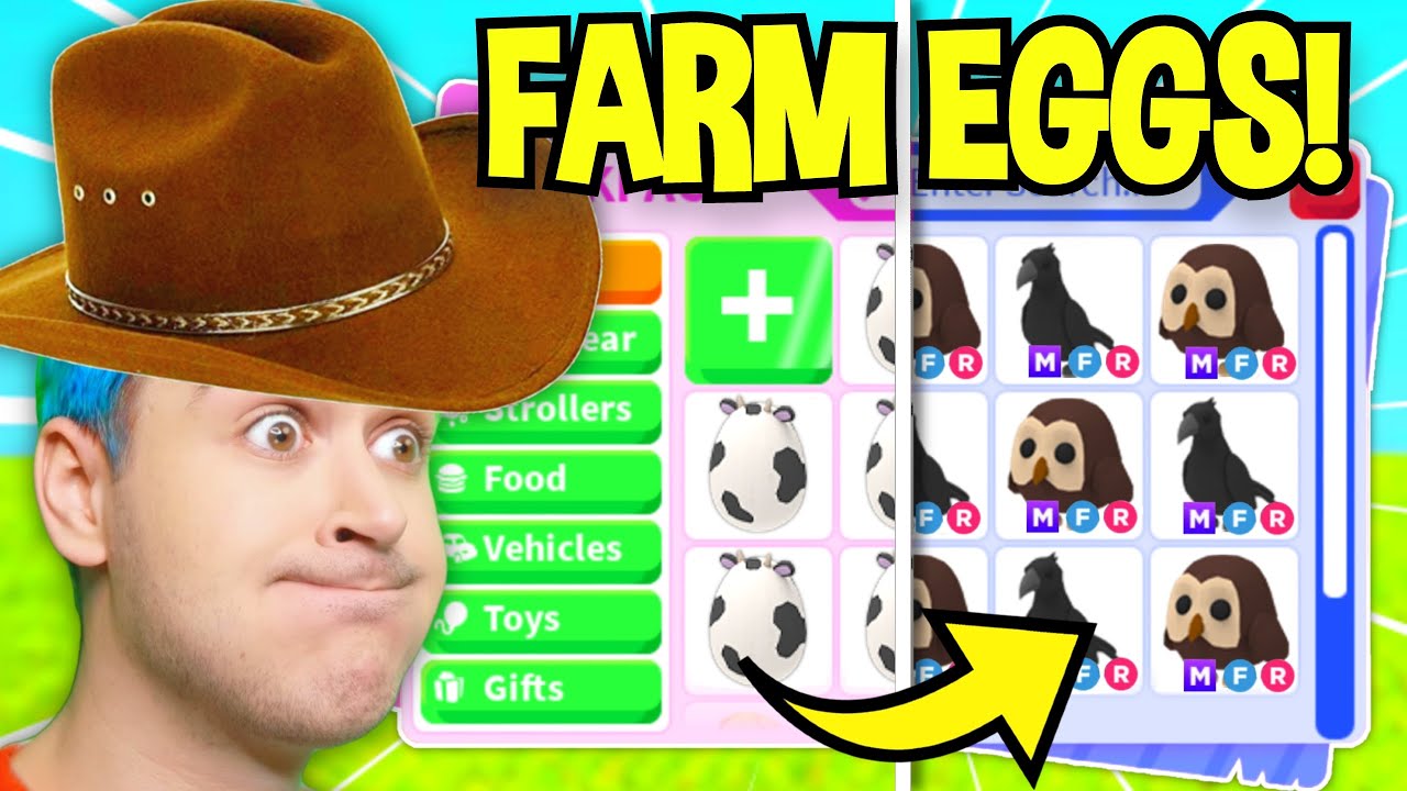 OPENING 100 *FARM EGGS* In Adopt Me!! COW BOY Jeffo's EXPENSIVE UNBOXING With INSANE LUCK!! (Roblox)