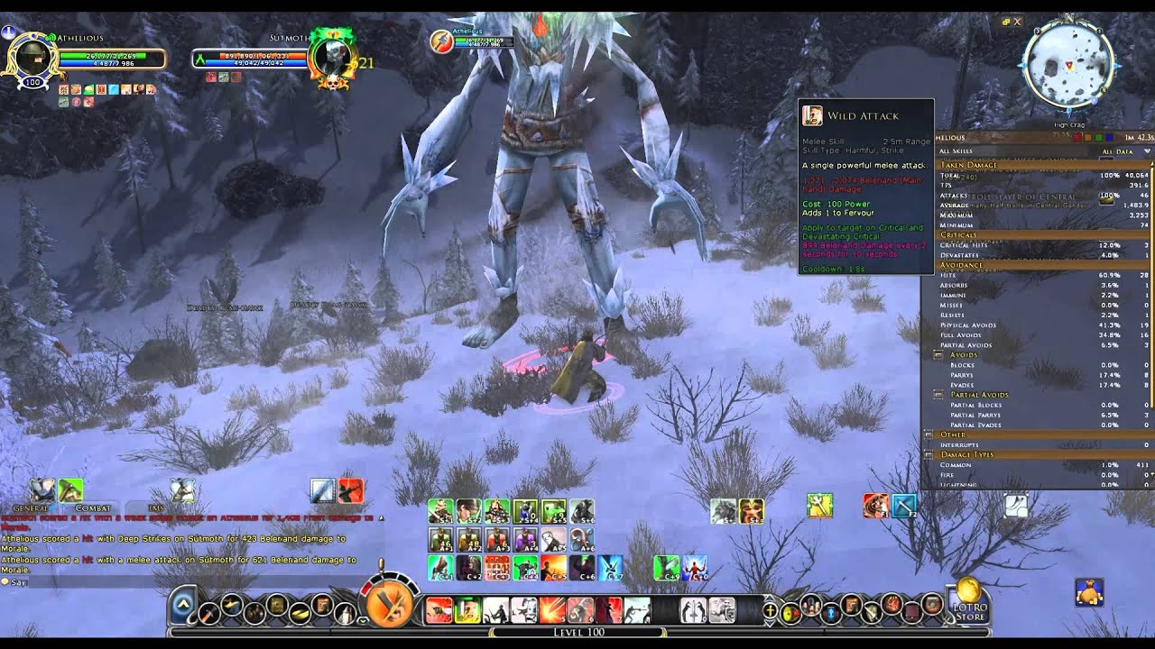 Lotro - LV 100 Sutmoth  Solo Champion - Athelious